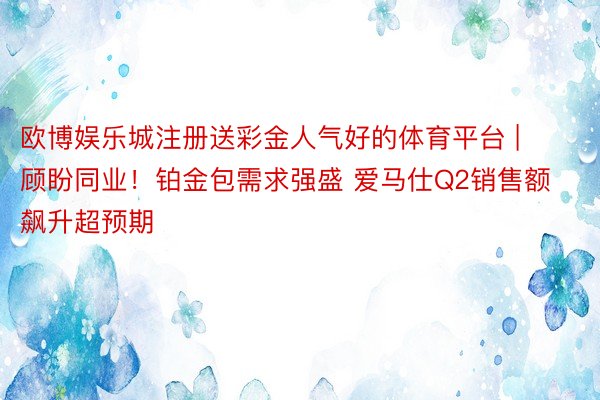 欧博娱乐城注册送彩金人气好的体育平台 | 顾盼同业！铂金包需求强盛 爱马仕Q2销售额飙升超预期